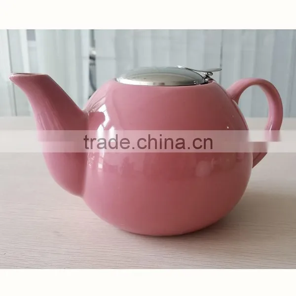 BTHJC-2 Creative Home 42oz Ceramic Teapot With S/S Lid & Infuser photo-2