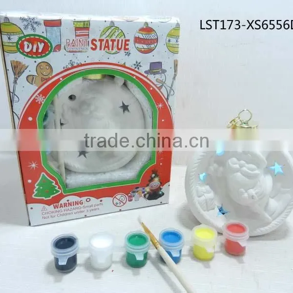 Diy Paint Design Ceramic Snowman Statue photo-6