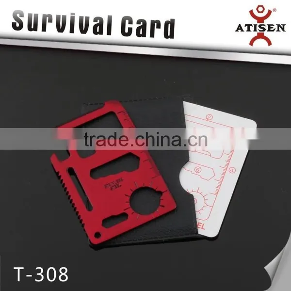 Colorfull Red Out Door Card ,Card Type Mini Multi-functional Survival Card photo-2