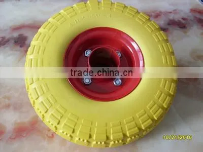 Wheelbarrow Tire 3.50-4/flat Free Tire /pu Foam Wheel photo-4