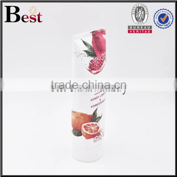 250ml Flower Logo Body Lotion Plastic Cosmetic Tube Packaging for Cosmetics photo-2