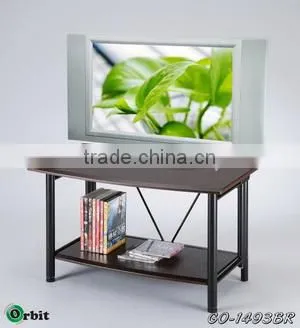 Metal Modern Led Glass Wooden tv Stand photo-6