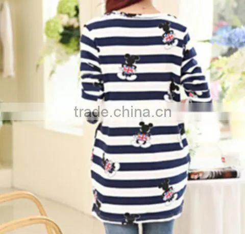 China Wholesale Maternity Clothing 100% Polyester Flutter Sleeve Floral Printed Chiffon photo-2