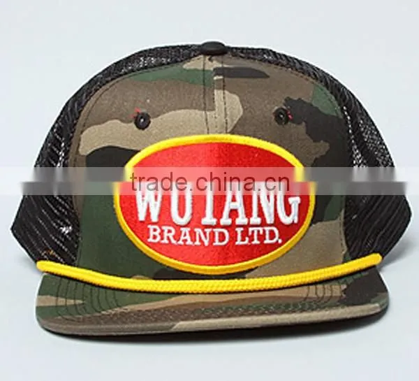 Custom Embroidery Logo 5 Panel With Rope Most Fashion Mesh Cap photo-2