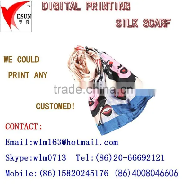 Digital Printing Silk Scarf photo-5