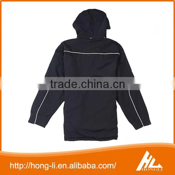 New Model High Quality Fashion Coat Polyester Waterproof Black Hood Jacket for Girls photo-2