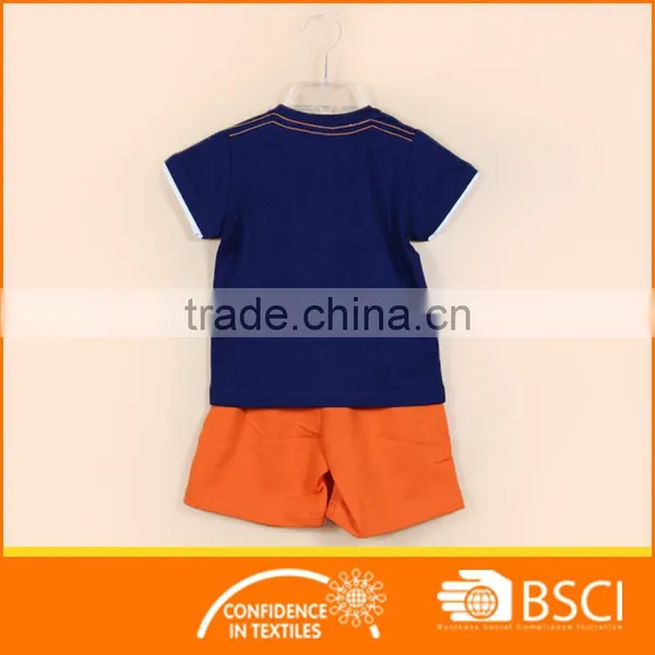 Hot Sale Animal Printed Cotton Baby Boy Clothing Set photo-2