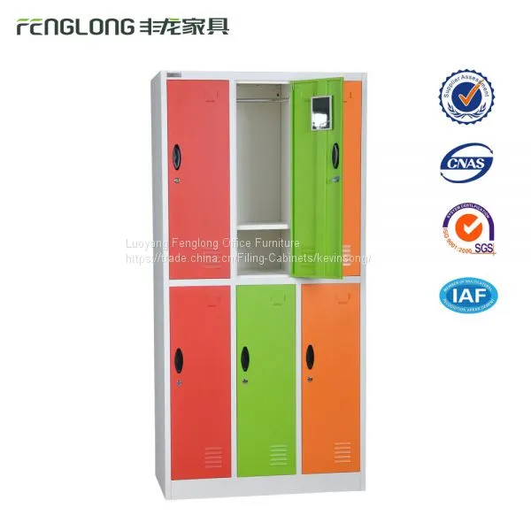 School Student Changing Room 6 Door Metal Storage Lockers photo-5