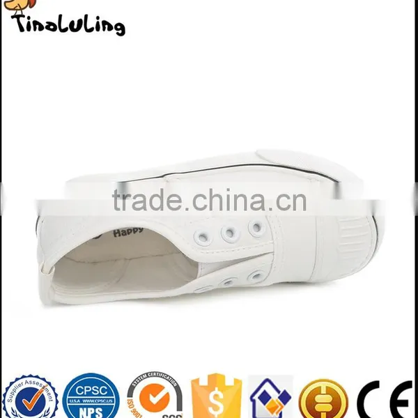 Kid's Fashion Classic Canvas Casual White Shoes for Children Wholesale photo-2