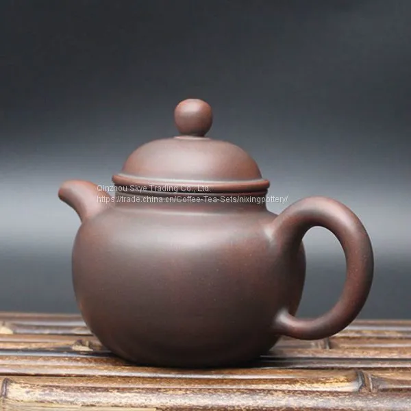 Pure Handmade Ceramic Ball Tea Pot Qinzhou Nixing 200cc photo-2