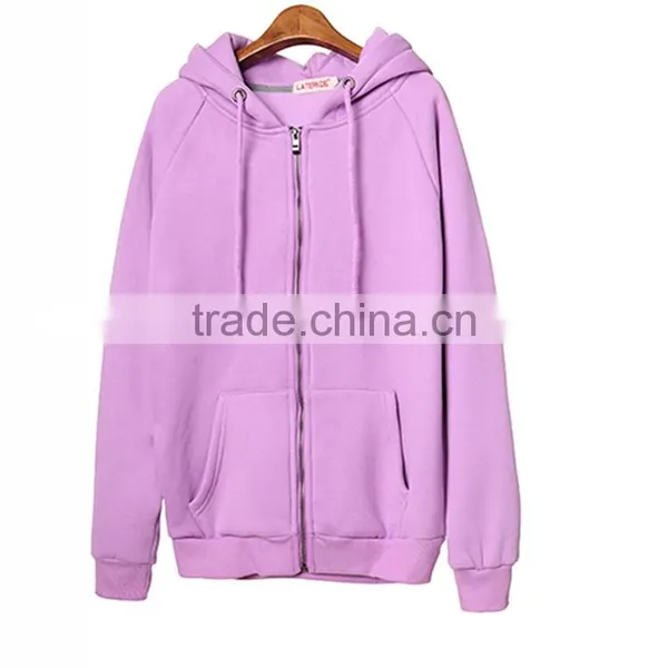 Popular Life Inside Brush Fleece Zipper Hoodie (CVC60/40) photo-5
