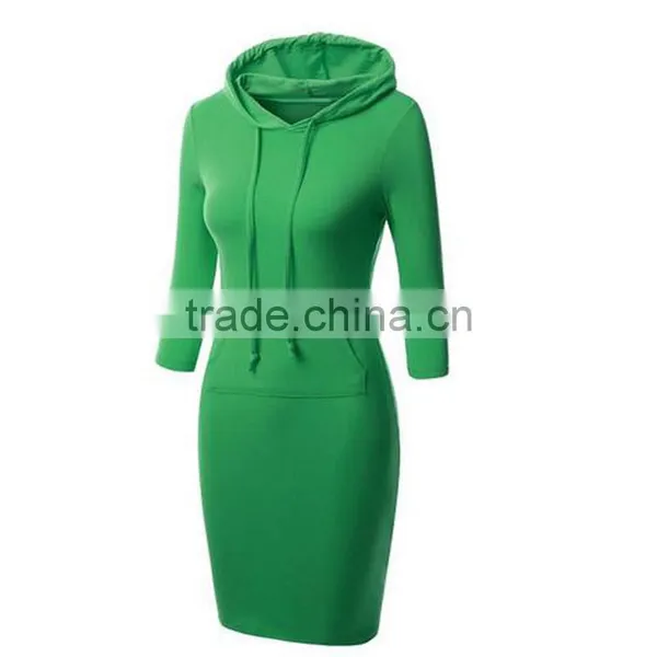 Oem Wholesale Blank High Quality Plain Long Hoodie Garment,custom Fashion Ladies Pullover Hoodies photo-4