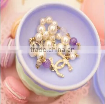 New Hot Fashion Sweet Macarons Storage Box Candy Color For Jewelry Earring Outing Boxes Living Essential photo-5