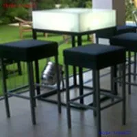 Lighted Led Square Bar Table photo-3
