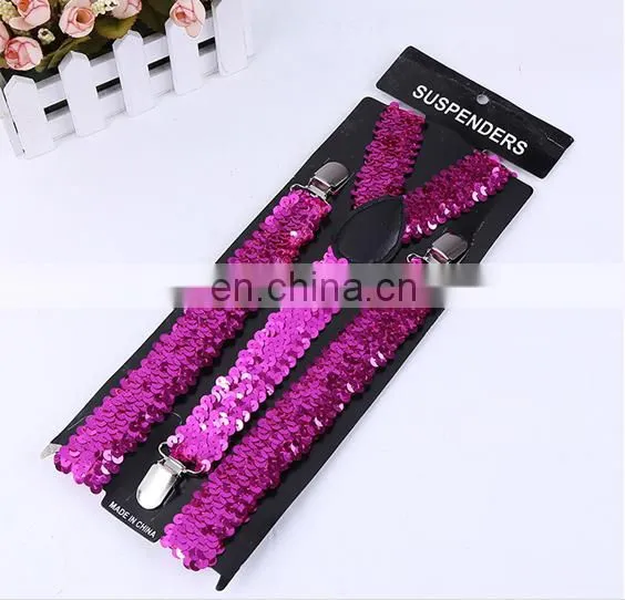 Halloween Costume Party Sequin Belt Suspender