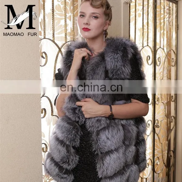 2015 New Design China Wholesale Fox Fur Vest Womens Real Fur Vest photo-5