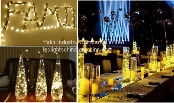 Flexible LED Copper Wire Light, Christmas Holiday Decorative Rope Lighting, Waterproof Party RGB Lights photo-4