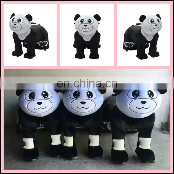 HI Plush Motorized Animals Battery Operated Zoo Animal Toys Animal Scooters
