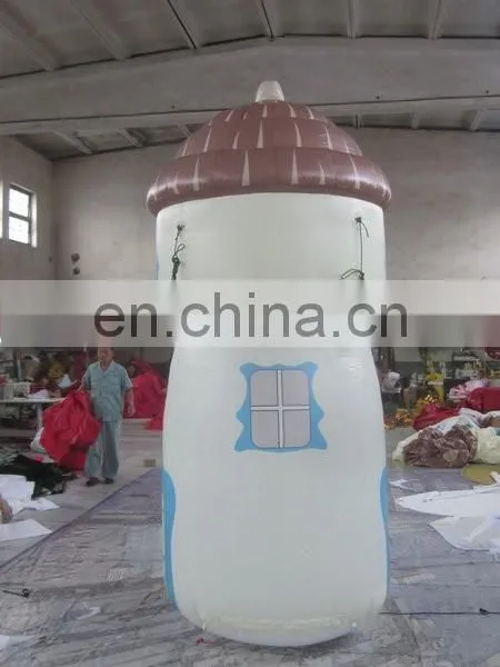 Popular Printed Small Inflatable House With Led Light for Decoration photo-2