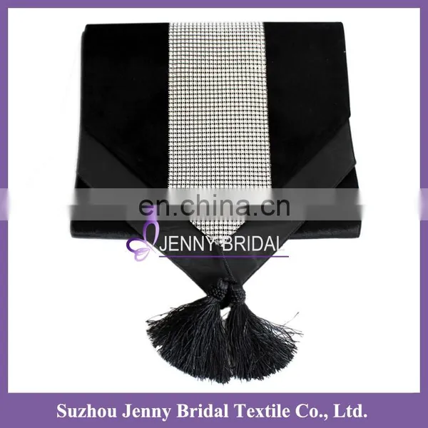 TR039A African Velvet Fabric Black Velvet Fabric Heat-resistant Table Runner photo-3