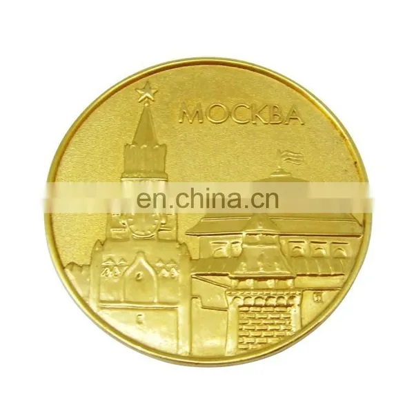 Delicate Gold Plated Metal Coin, Custom Souvenir Metal Coin photo-5