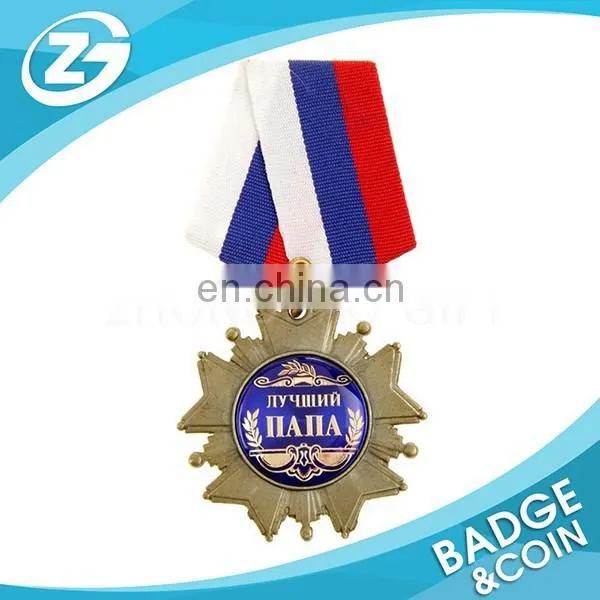 Promotion Gift Custom Zinc Alloy Metal Sport Medal With Ribbon photo-2
