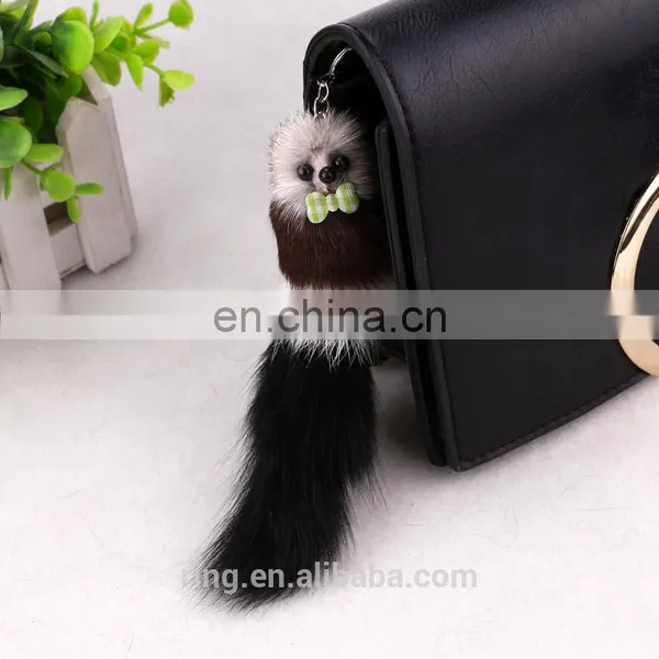 Hot Sale New Arrival Mouse Pom Pom Keychain photo-2