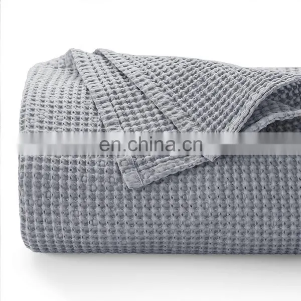 Nice Quality Durable 100% Cotton Wonderfully Soft Cotton Blanket For Home Decoration photo-3