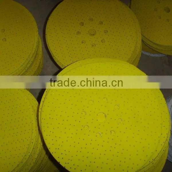 Multi-holes Yellow Drywall Sanding Abrasive Dics Velcro DKD photo-2