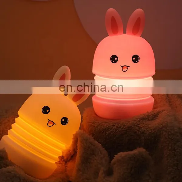New Product 2021 Night Light Soft Silicone Nursery Lights LED Lamp for Girls and Boys Bedrooms photo-2