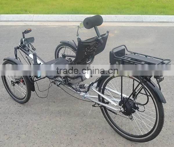 250w Foldable Suspension Electric Recumbent Trike photo-4