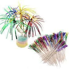 cocktail skewers, cocktail picks, cocktail fireworks, toothpicks for cake decoration bamboo toothpicks party skewers for fruit, snacks, party, finger food, Christmas decoration 100 pieces