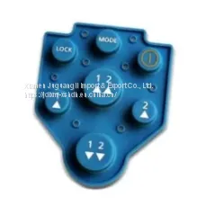 Debossed Pantone Color Elastomer Silicone Rubber Keyboard photo-4