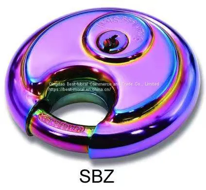 Colorful Keyed Disc and Discus Padlock With Strong Chrome Plated Shackle photo-2