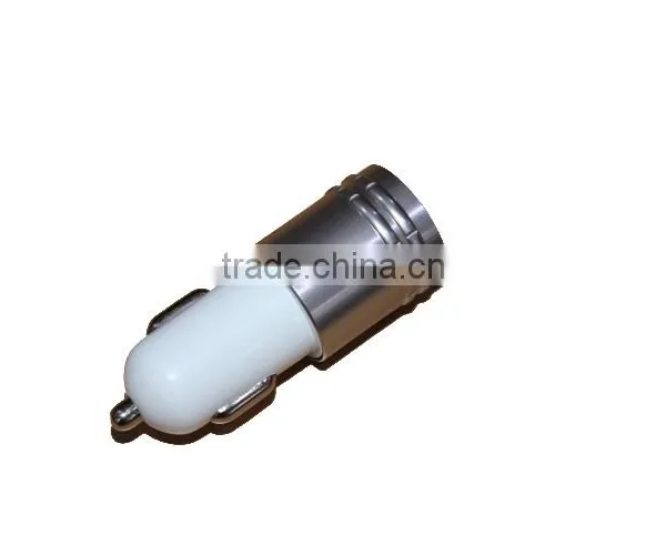 2 Port Micro USB Auto Charger Portable Cell Phone Charger Bullet With Three Color Base photo-3