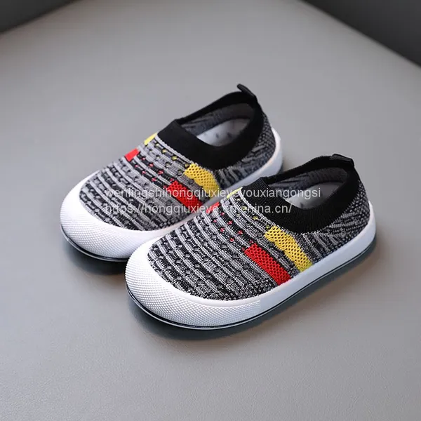Shuttle Top Stitched Color Blocking Sports Casual Children's Shoes Baby Shoes photo-5