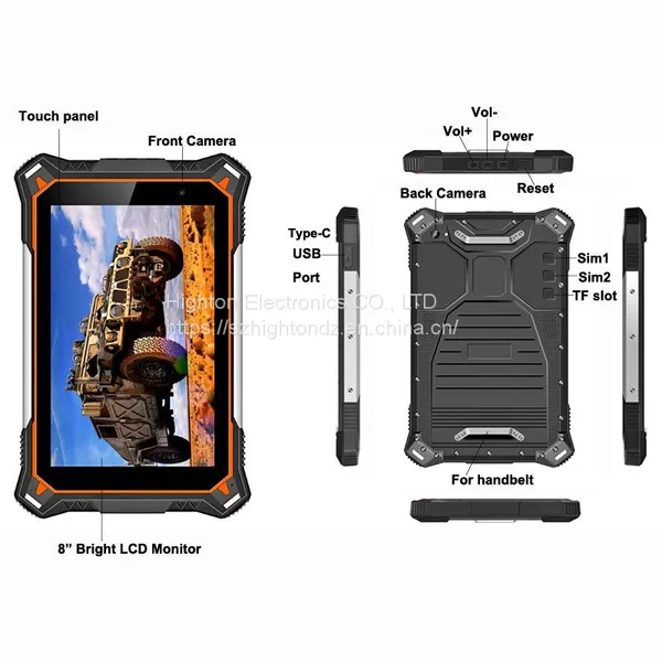 HiDON Factory Price Rugged Computer Rugged Tablet PC 8 Inch Octa-Core IP68 Android 11.0 6G+128G Waterproof Dust-proof Rugged Tablets photo-3