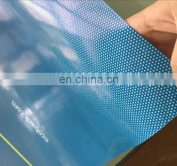 Matte Surface Micro Perforated Vinyl Window Film Covering One Way Vision for Advertising photo-2