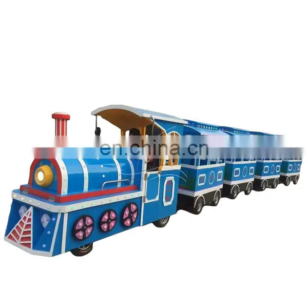 Amusement Electric Train Games Sightseeing Trackless Train For Sale photo-4