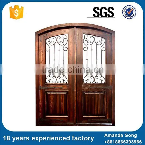 Hi-Quality Front Double Entry Door Wrought Iron Gates photo-4