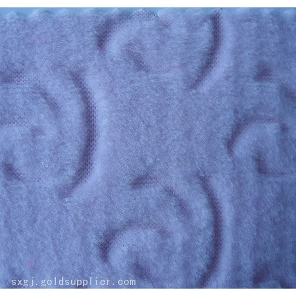 Knitted Clip Flower Polar Fleece Fabric - Unique 3D Floral Texture for Fashion & Decor photo-3