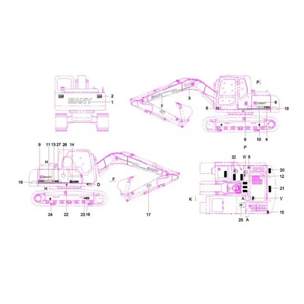 Genuine & OEM SANY Spare Parts List SANY Excavator Parts Catalogue PDF for SY Series photo-6