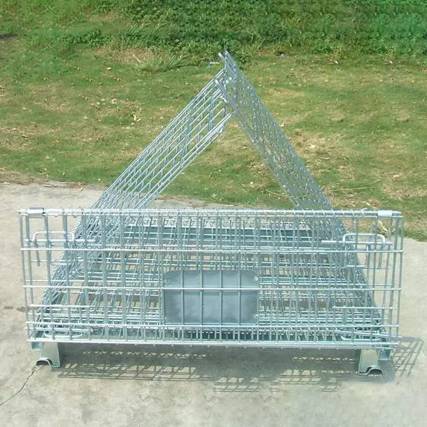 Heavy-Duty Wire Mesh Pallet Container With Smooth Rolling Wheels for Logistics photo-2