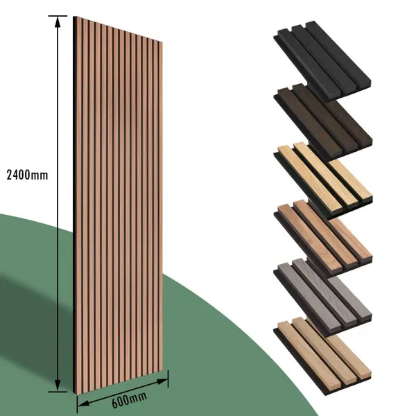 Eco-friendly Akupanel Acoustic Wood Panels SoundProof Wall Panel Wood Slat Acoustic Panel photo-2