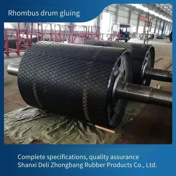 Diamond-shaped Roller Rubber Coating, 15mm Diamond-shaped Rubber Sheets and Auxiliary Materials, Custom Processing photo-2