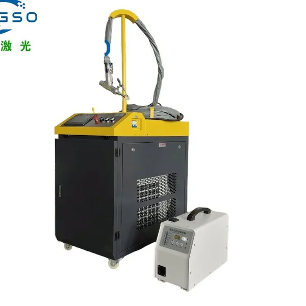 Portable Handheld 4 in 1 Fiber Laser Welding Cleaning Cutting Removing Machine for Metal High Quality HengSo Laser photo-5