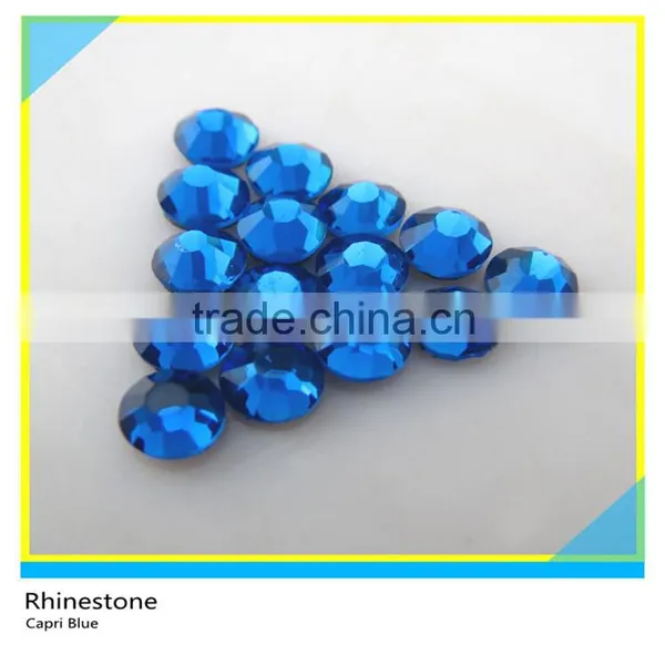 Wholesale Glass Dmc Rhinestone Hotfix Flat Back Round Stone AB Emerald photo-4