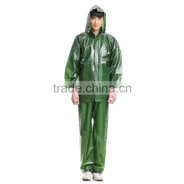 Pvc Green Raincoat photo-2