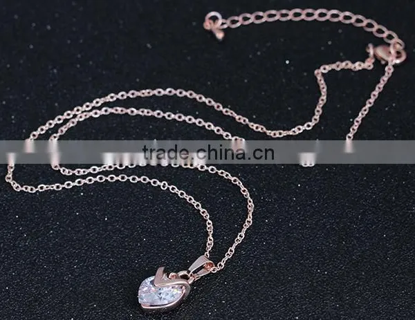 2015 Heart Shape Necklace Earring Fashion Jewelry Set With High Quality Luxury Necklace Set photo-3