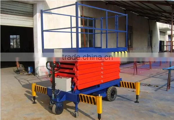 6m 0.3-0.5ton Hydraulic Scissors Working Platform Lift photo-6